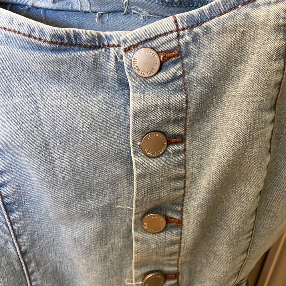 Jean short overalls size Medium - Picture 4 of 8
